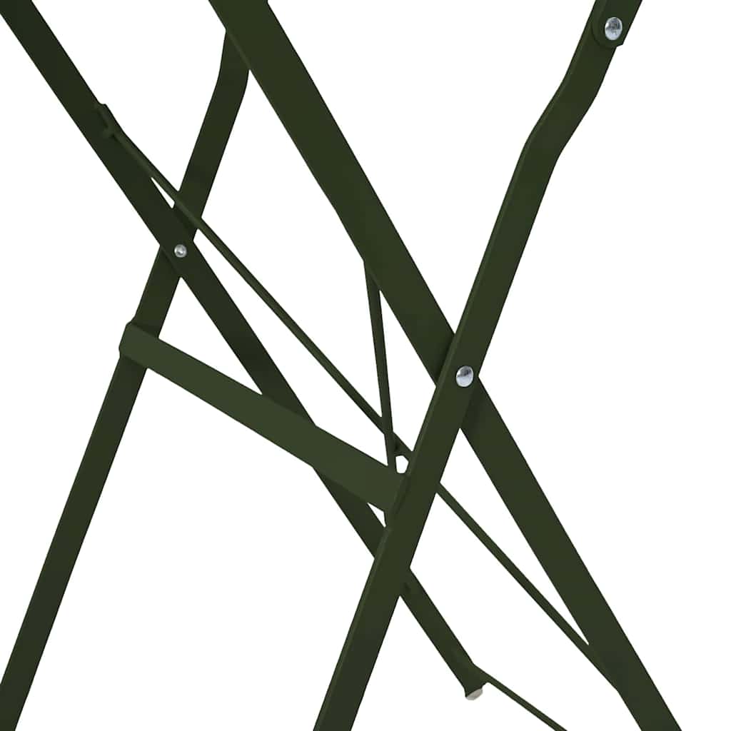 Bistro stalas Tamsiai žalia Ø 50 x 71 cm Miltelinis plienas