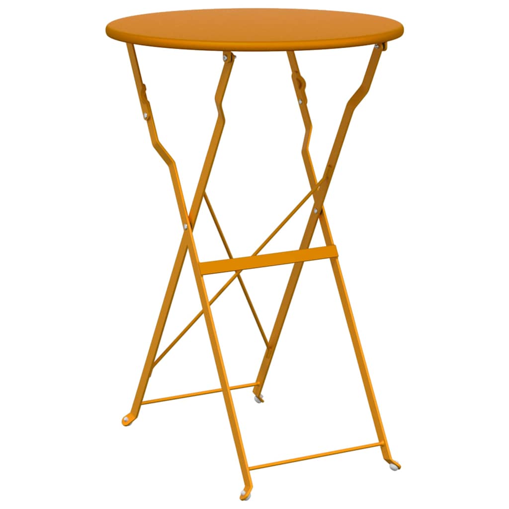 Bistro Table Mustard Ø50x71 cm Powder Coated Steel