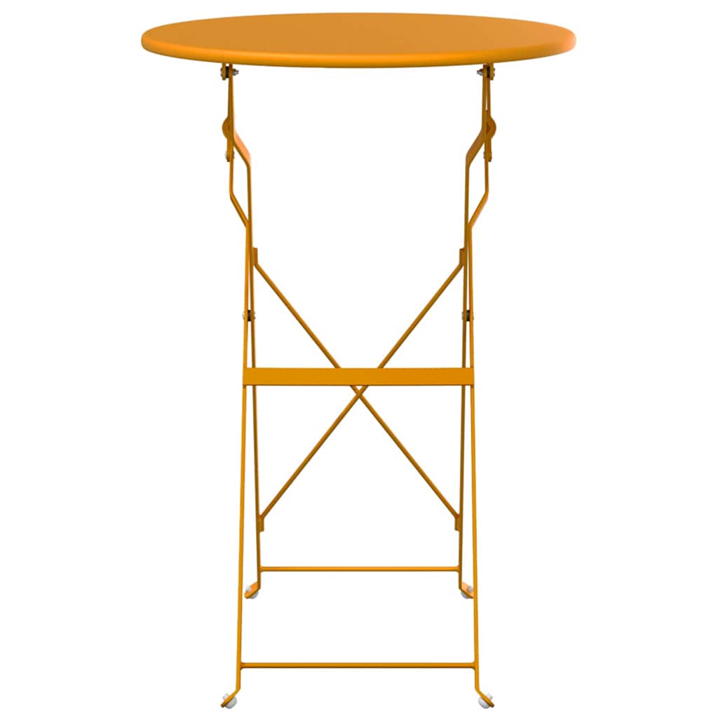 Bistro Table Mustard Ø50x71 cm Powder Coated Steel