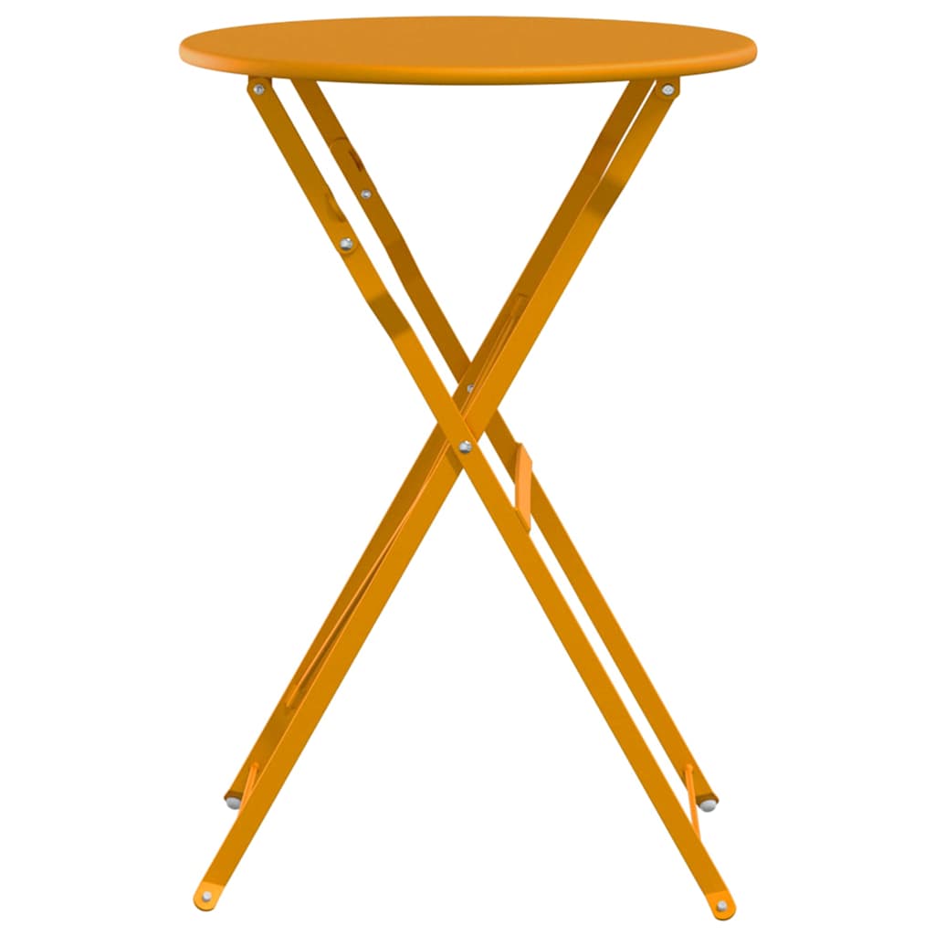 Bistro Table Mustard Ø50x71 cm Powder Coated Steel