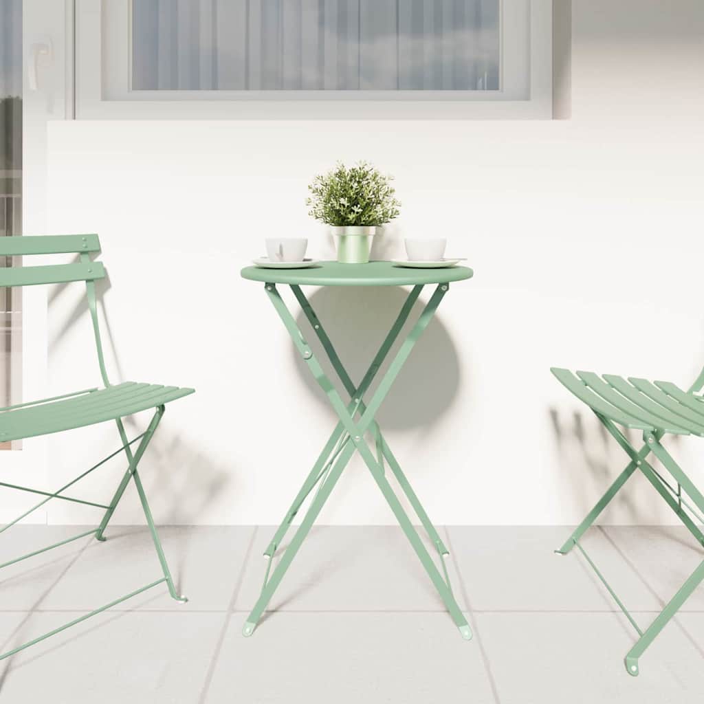 Bistro stalas Šviesiai mėtas Ø 50 x 71 cm Miltelinis plienas