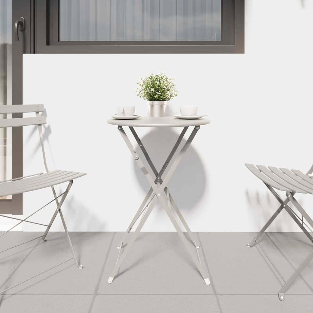 Bistro table Sand Ø50x71 cm Powder-coated steel