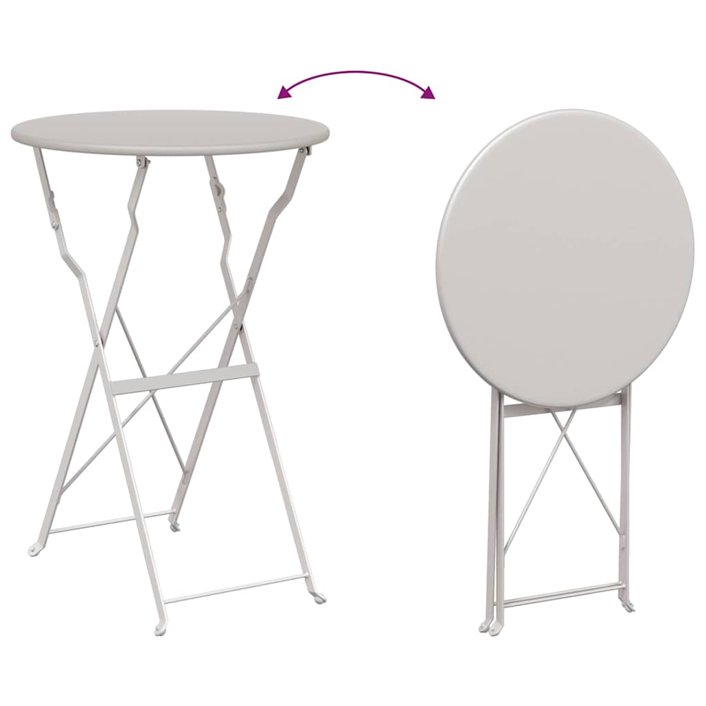 Bistro table Sand Ø50x71 cm Powder-coated steel