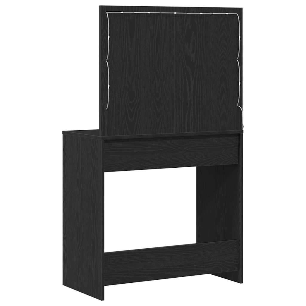 Kosmetinis staliukas su stalčių juoda ąžuolo 78.5 x 41 x 135 cm