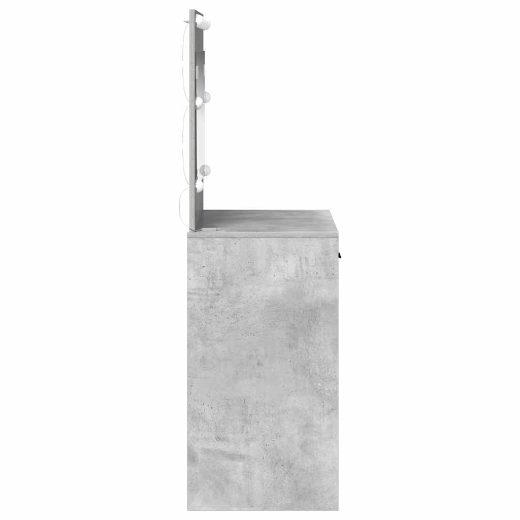 Tualetes galdiņš Betona pelēks 78,5 x 41 x 135 cm Inženierijas koks