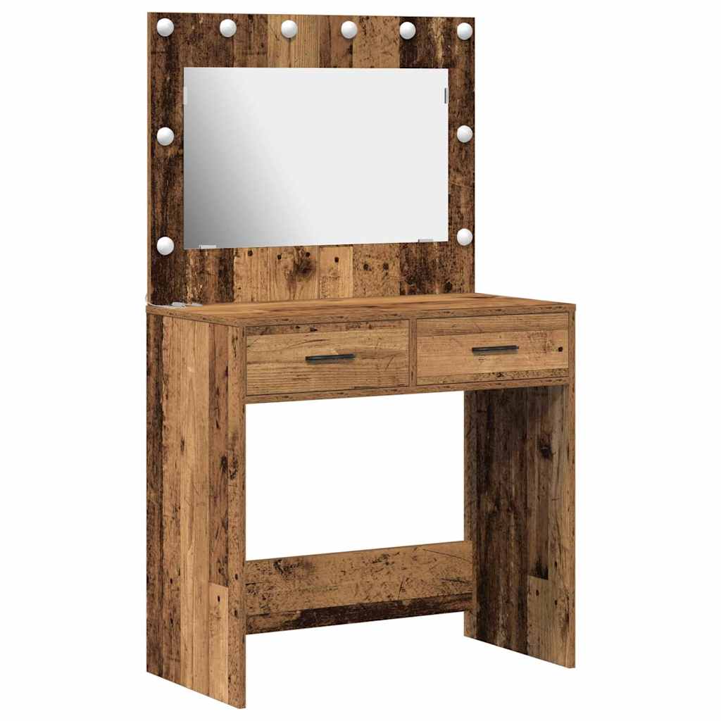 Dressing Table Antique Wood 78.5 x 41 x 135 cm