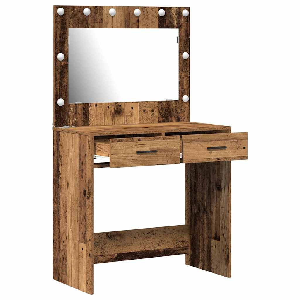 Dressing Table Antique Wood 78.5 x 41 x 135 cm