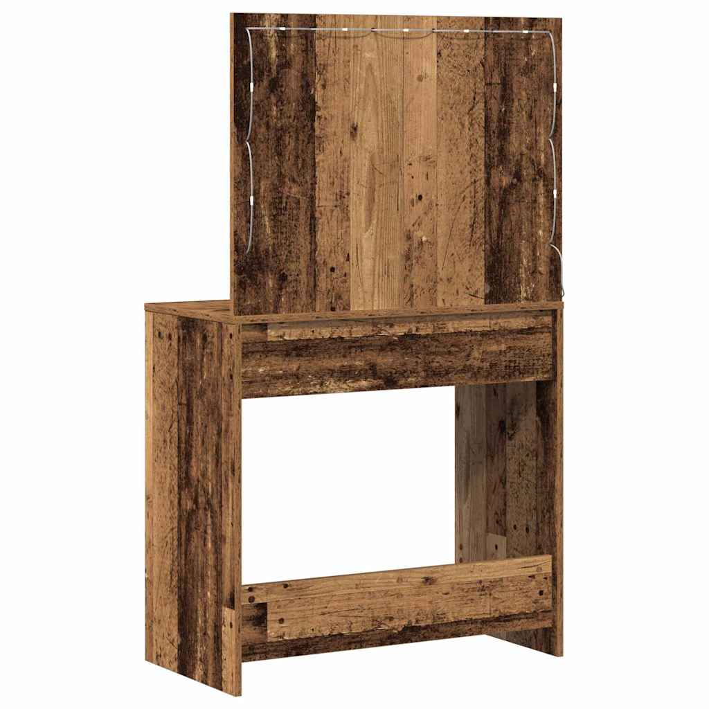 Dressing Table Antique Wood 78.5 x 41 x 135 cm