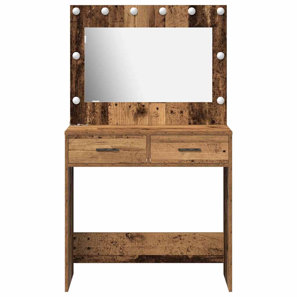 Dressing Table Antique Wood 78.5 x 41 x 135 cm
