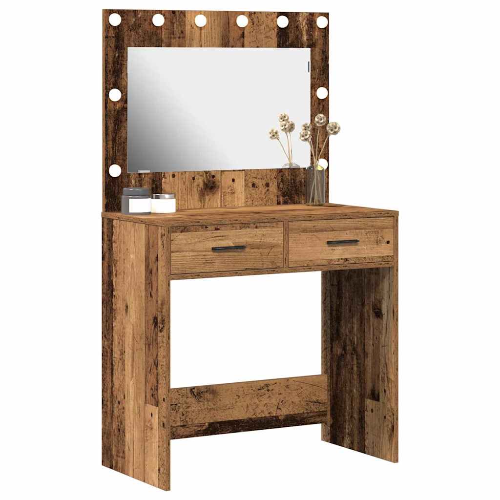 Dressing Table Antique Wood 78.5 x 41 x 135 cm
