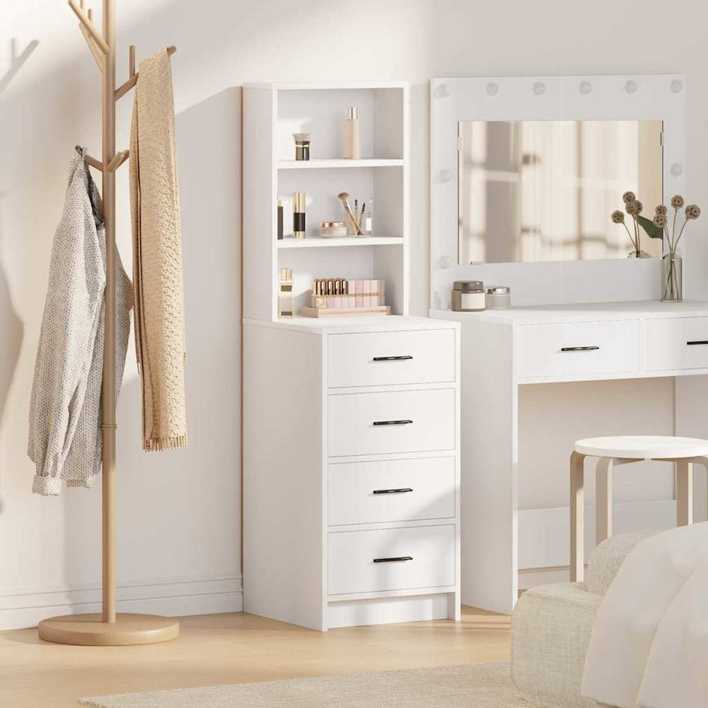 High cabinet White 40 x 41 x 135 cm Engineered wood