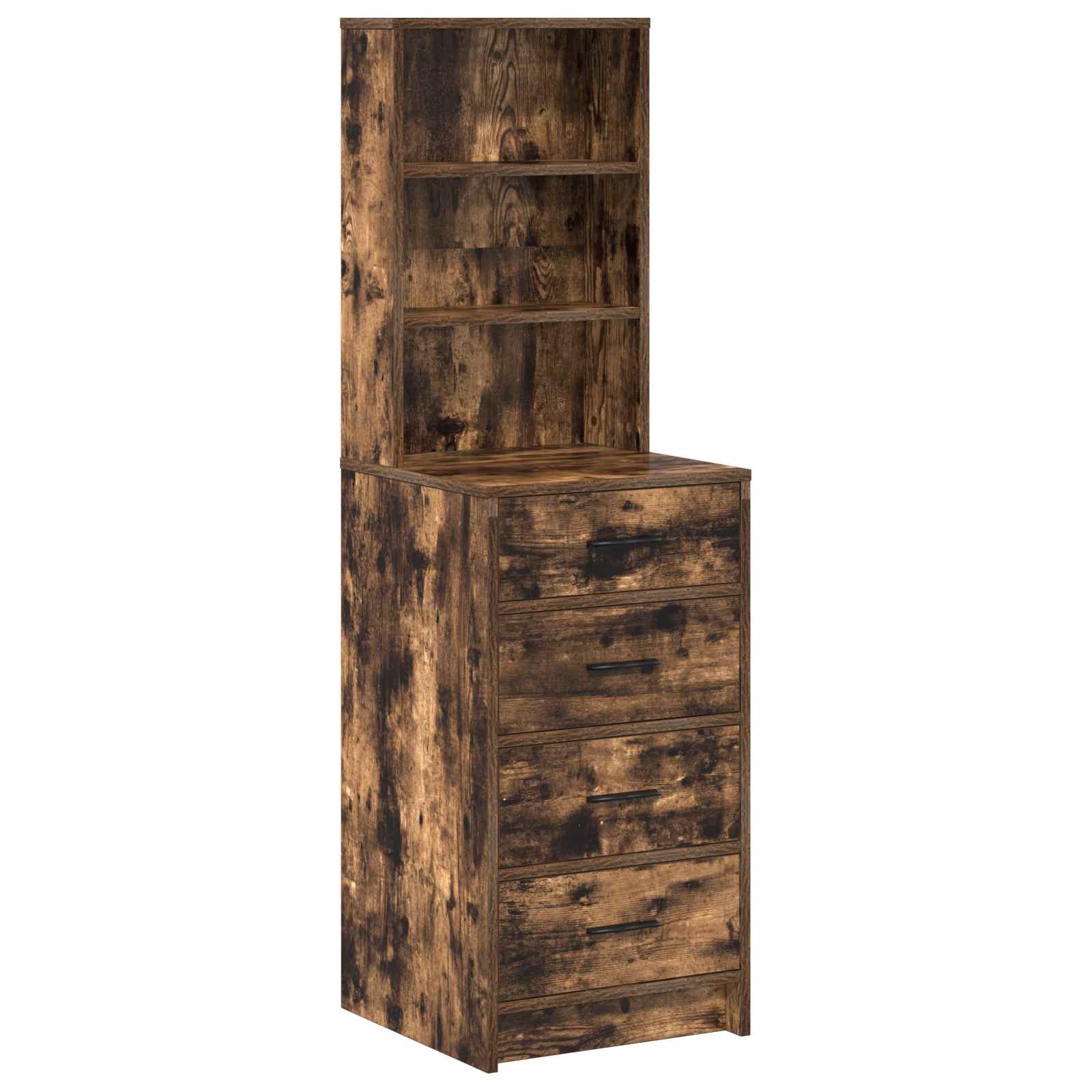 High Cabinet with Drawer Smoky Oak 40 x 41 x 135 cm