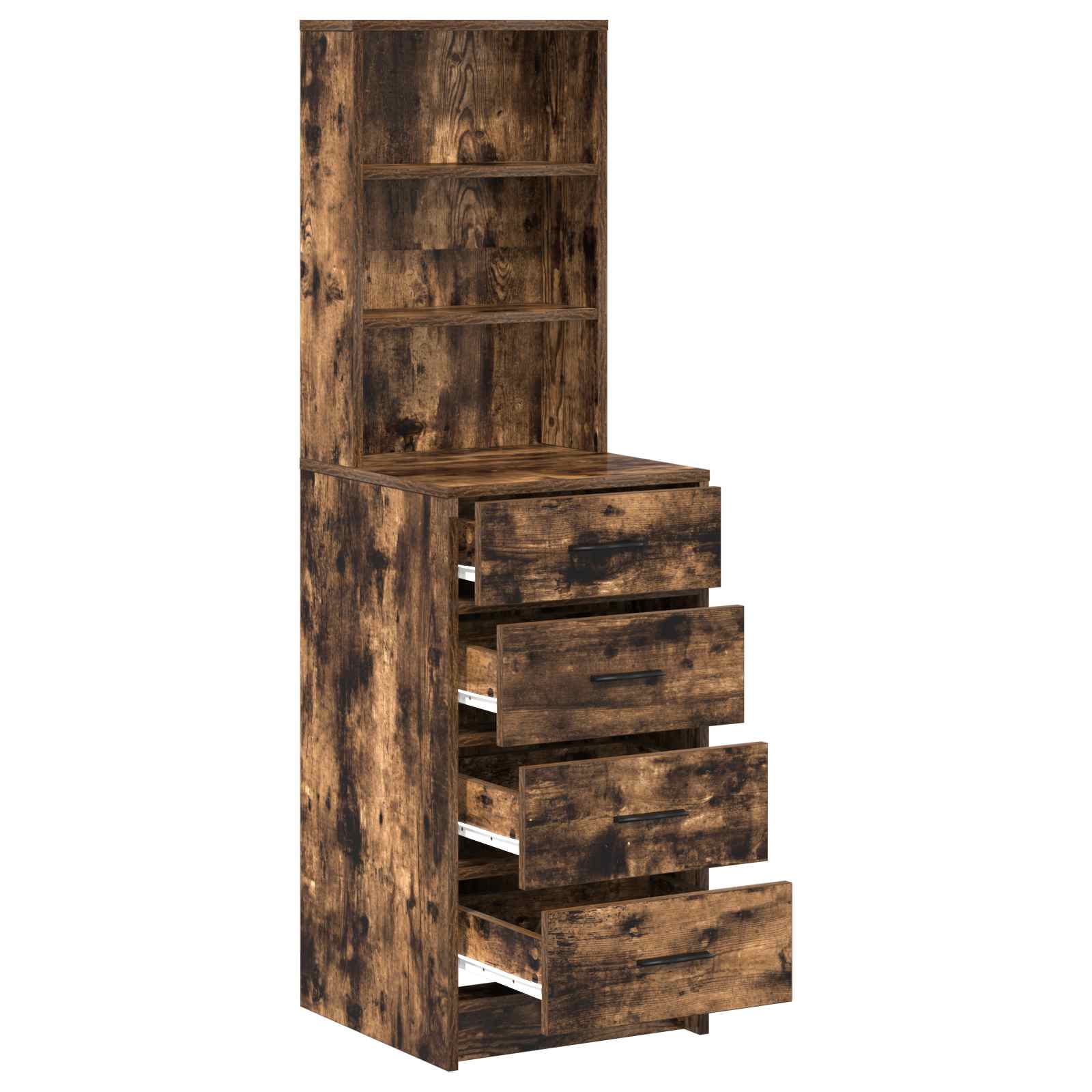 High Cabinet with Drawer Smoky Oak 40 x 41 x 135 cm