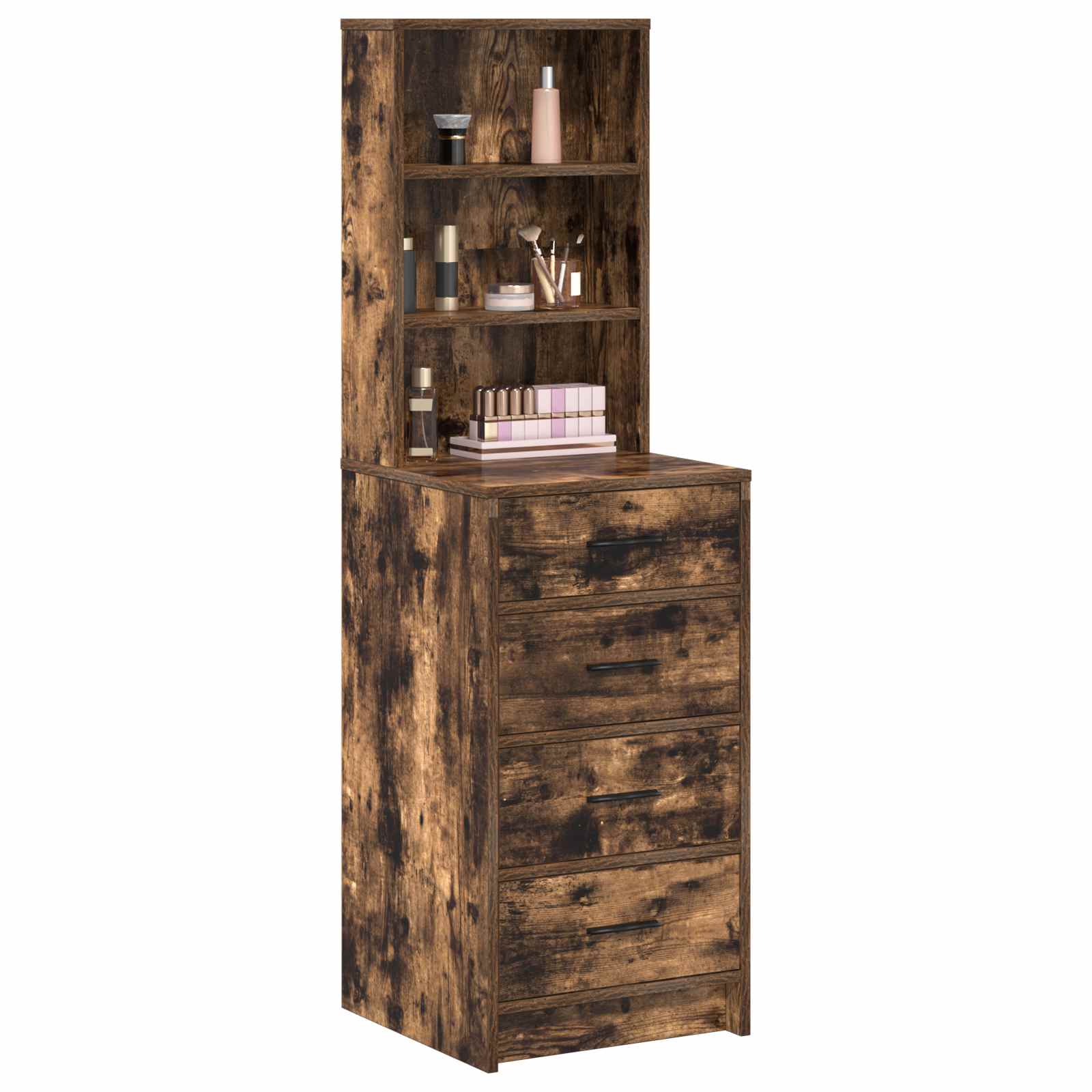 High Cabinet with Drawer Smoky Oak 40 x 41 x 135 cm