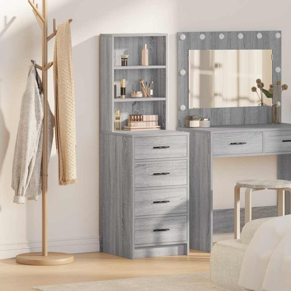 High Cabinet Grey Sonoma Oak 40 x 41 x 135 cm