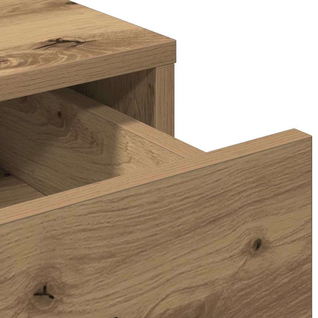 Tall cabinet with drawer artisan oak 40 x 41 x 135 cm