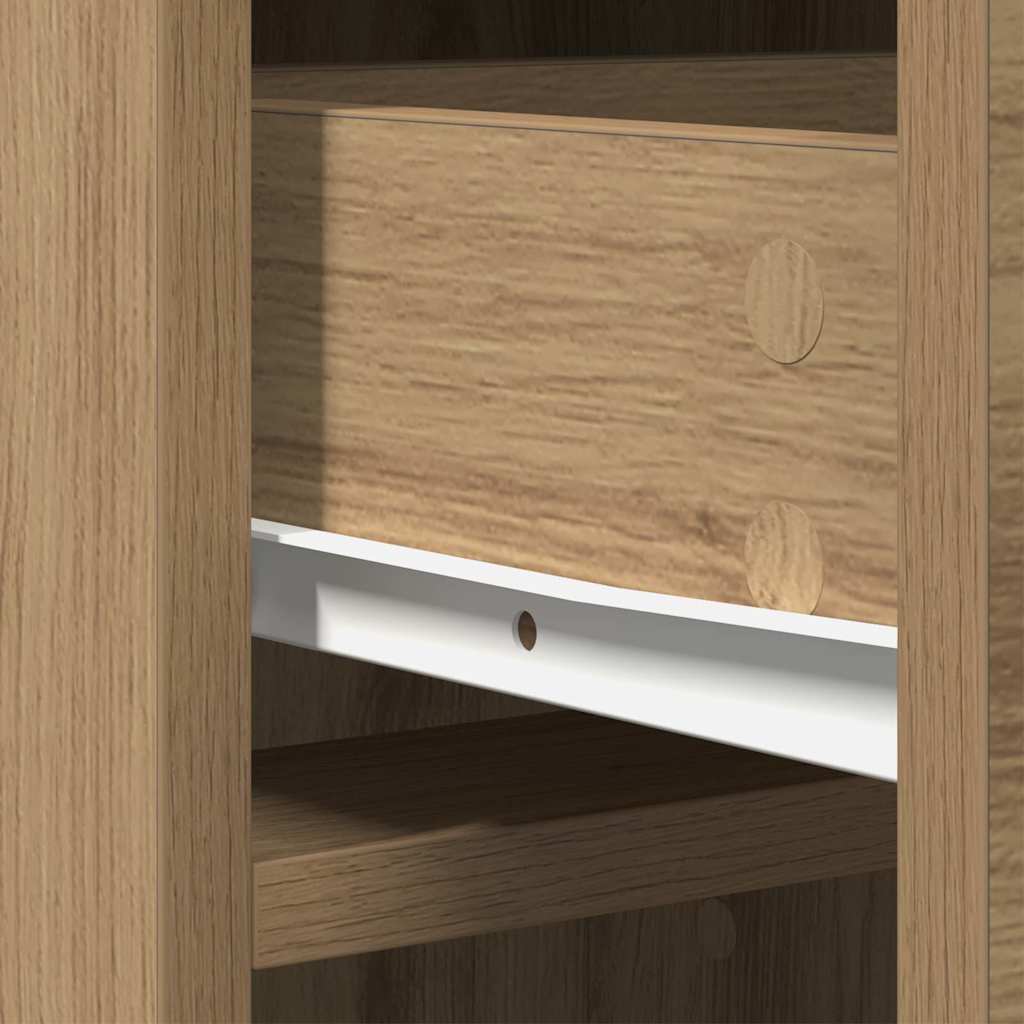 Tall cabinet with drawer artisan oak 40 x 41 x 135 cm
