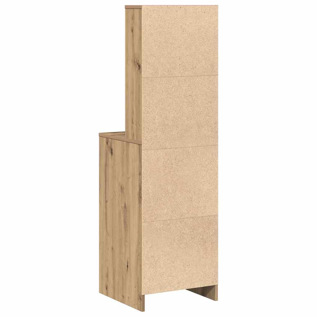 Tall cabinet with drawer artisan oak 40 x 41 x 135 cm