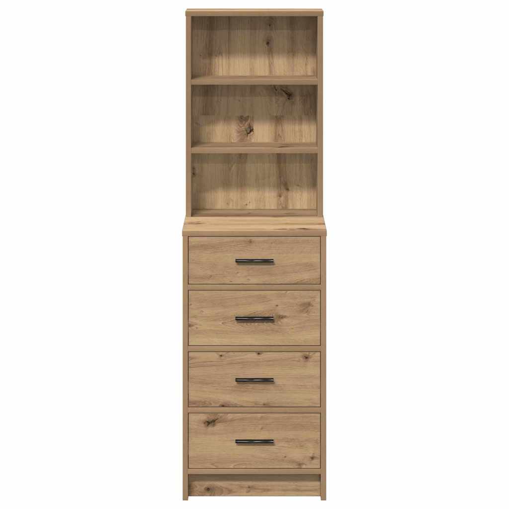 Tall cabinet with drawer artisan oak 40 x 41 x 135 cm