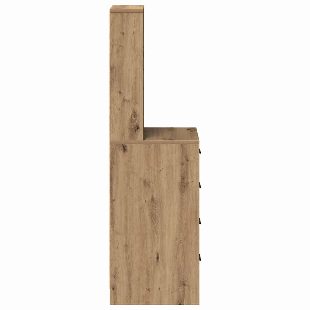 Tall cabinet with drawer artisan oak 40 x 41 x 135 cm
