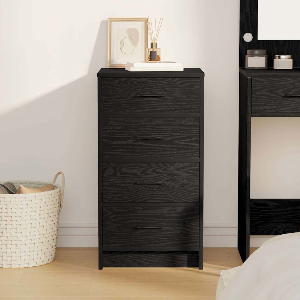 Kabale black oak 40 x 41 x 75 cm Engineered wood