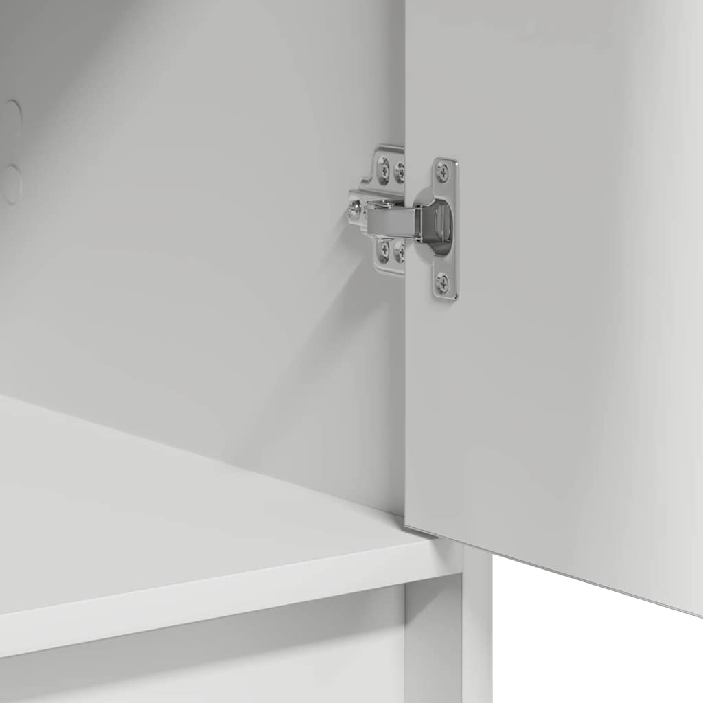 Cabinet with drawer White 40 x 40.5 x 75 cm Engineered wood