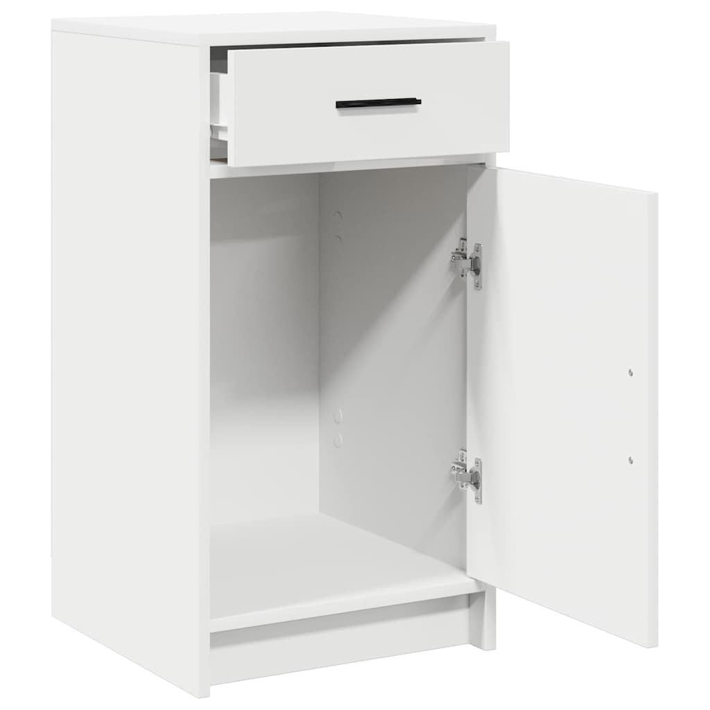 Cabinet with drawer White 40 x 40.5 x 75 cm Engineered wood