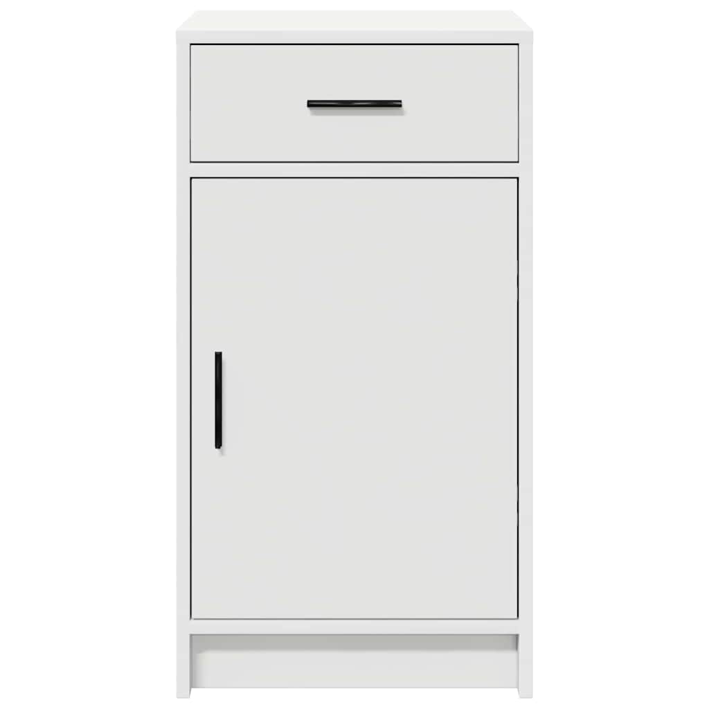 Cabinet with drawer White 40 x 40.5 x 75 cm Engineered wood