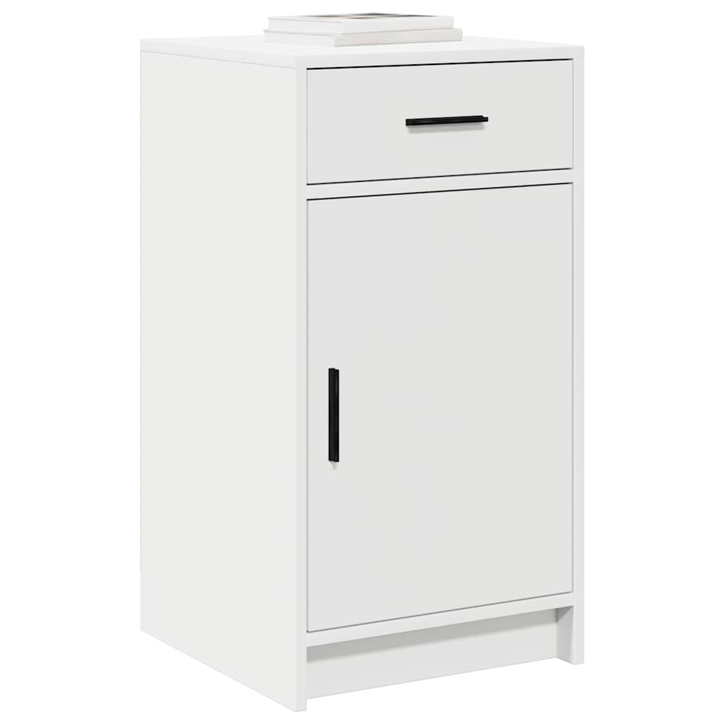 Cabinet with drawer White 40 x 40.5 x 75 cm Engineered wood