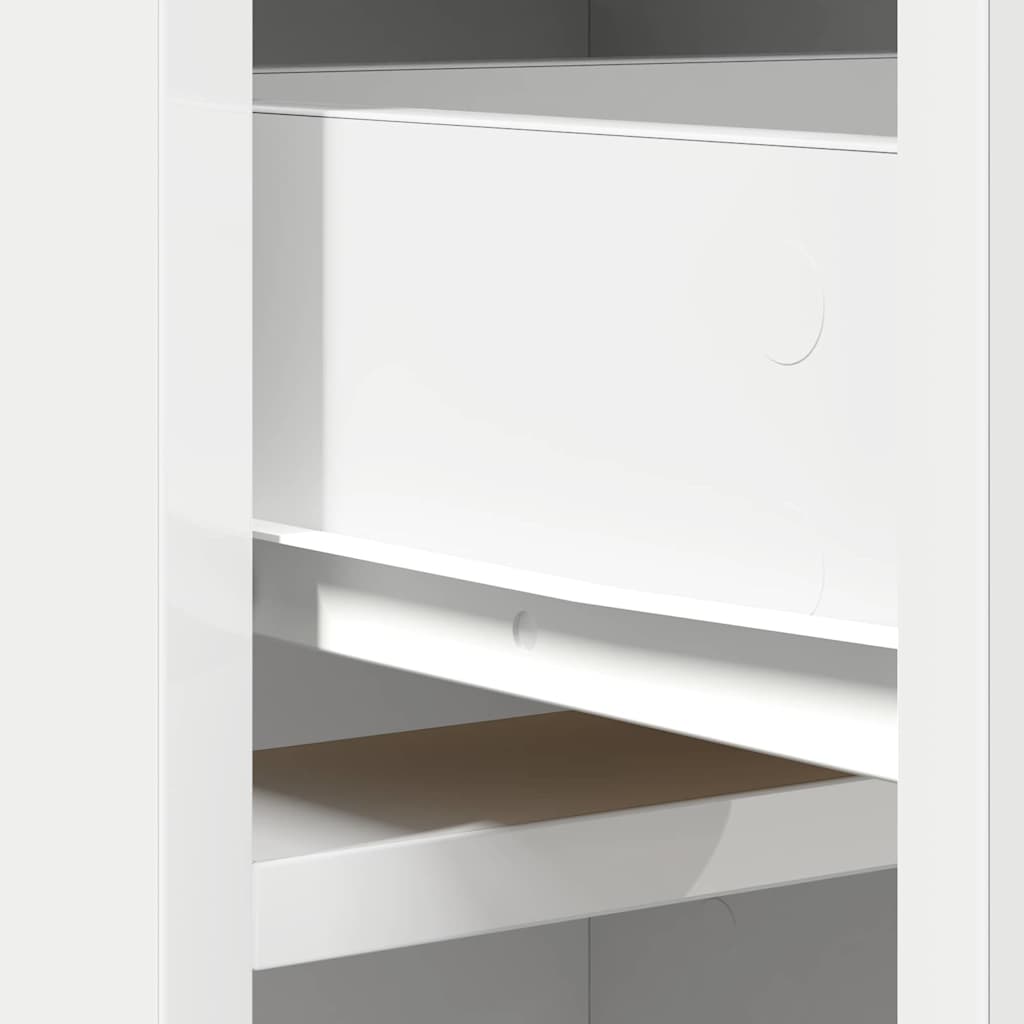 Highboard White 40 x 40.5 x 135 cm Engineered Wood
