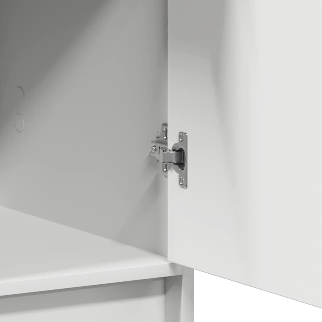 Highboard White 40 x 40.5 x 135 cm Engineered Wood