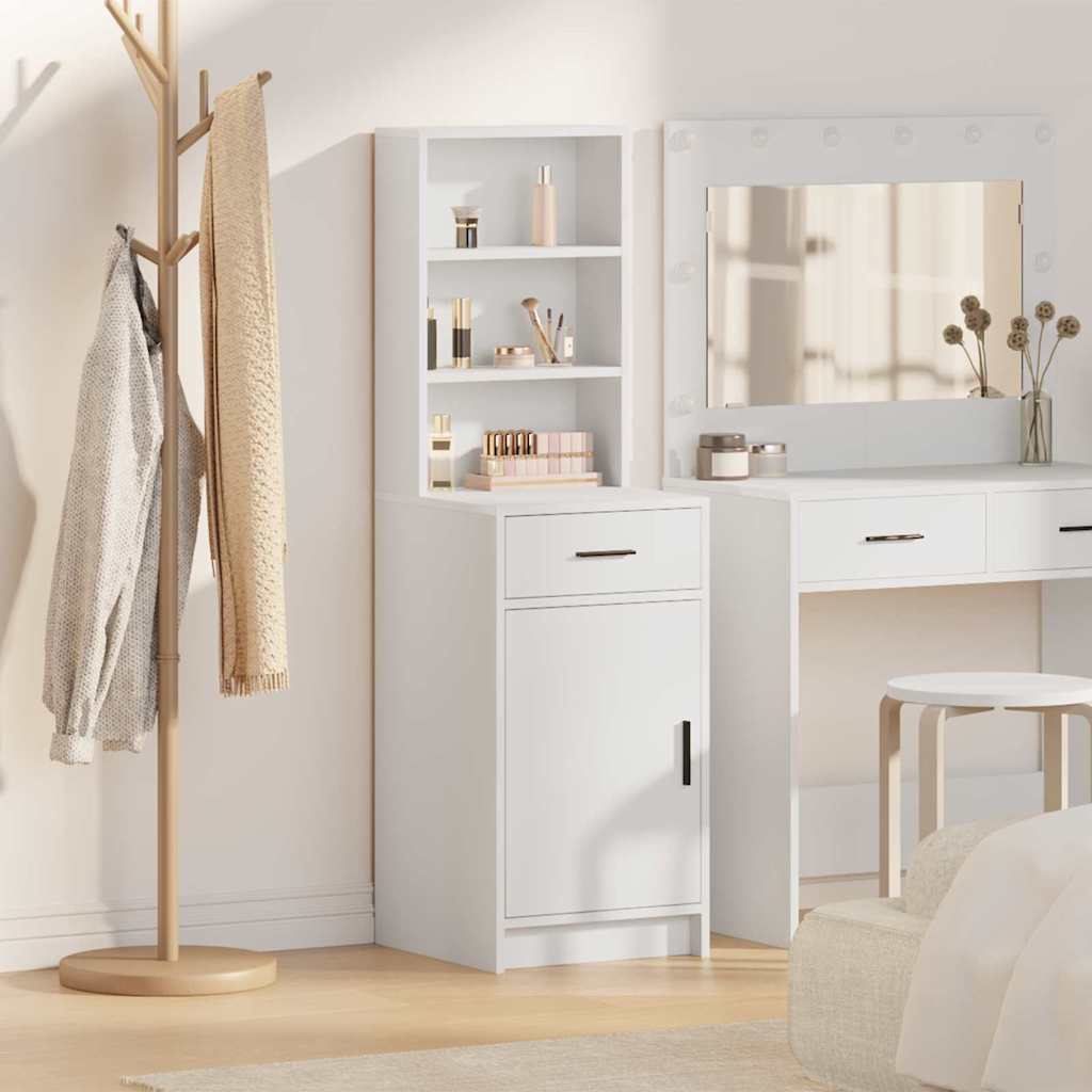 Highboard White 40 x 40.5 x 135 cm Engineered Wood