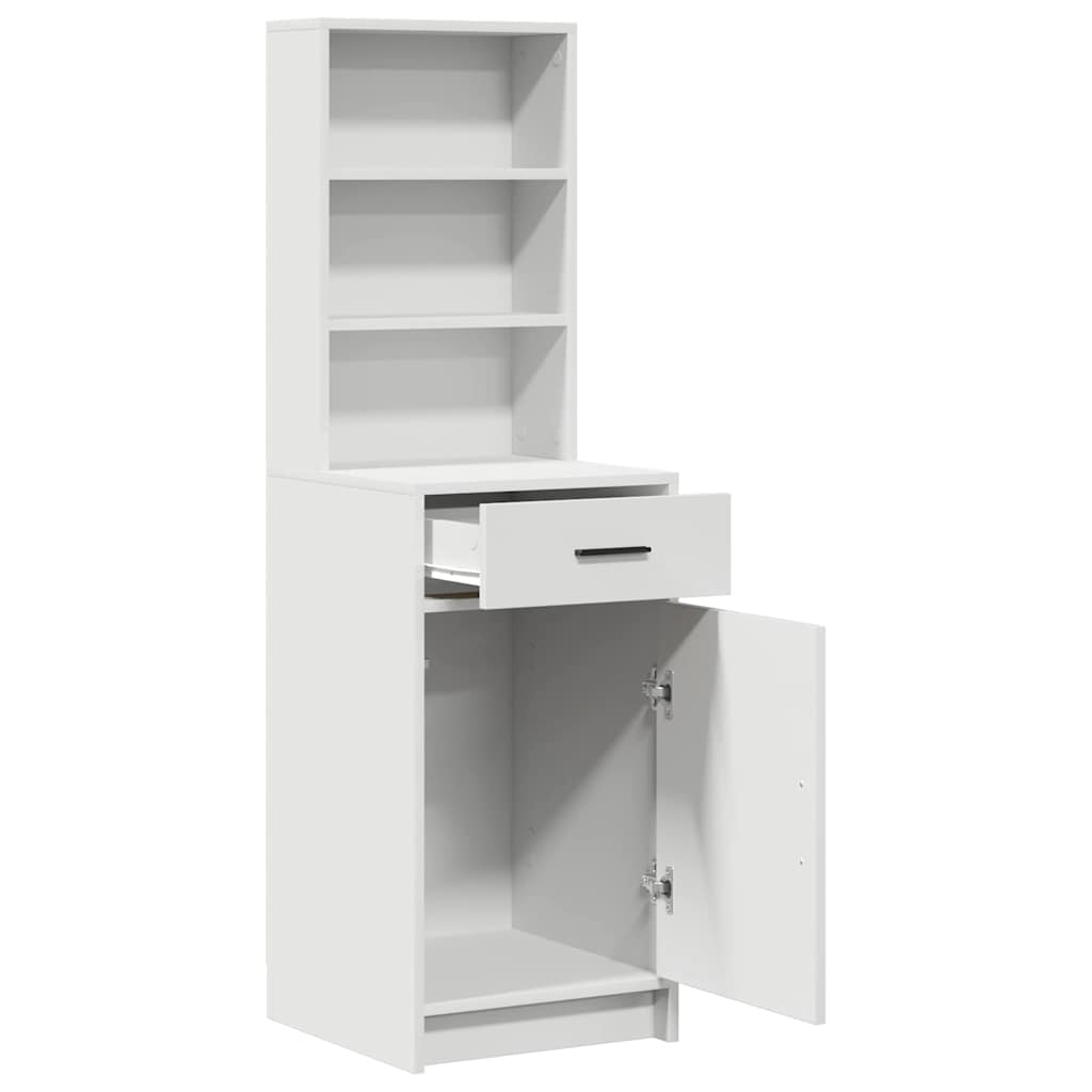 Highboard White 40 x 40.5 x 135 cm Engineered Wood