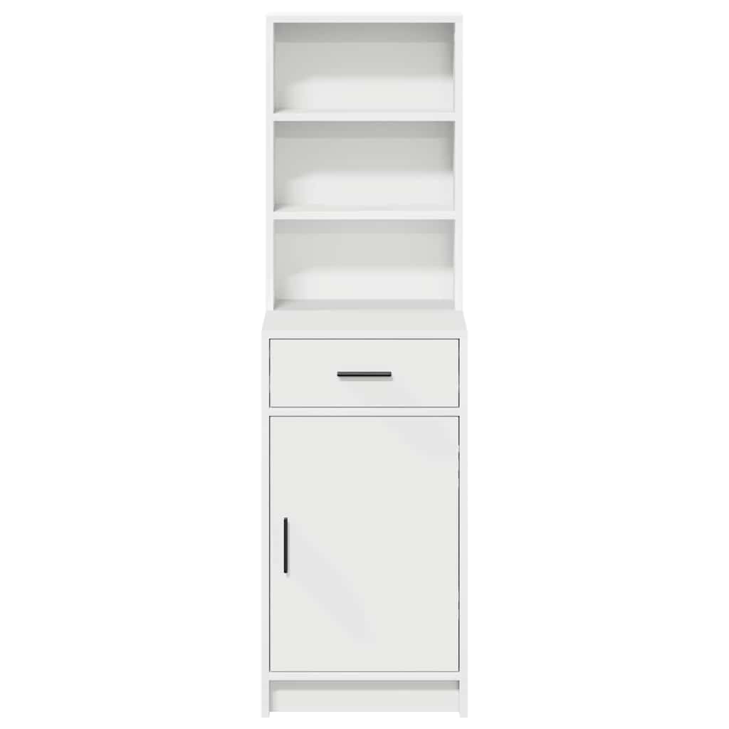 Highboard White 40 x 40.5 x 135 cm Engineered Wood