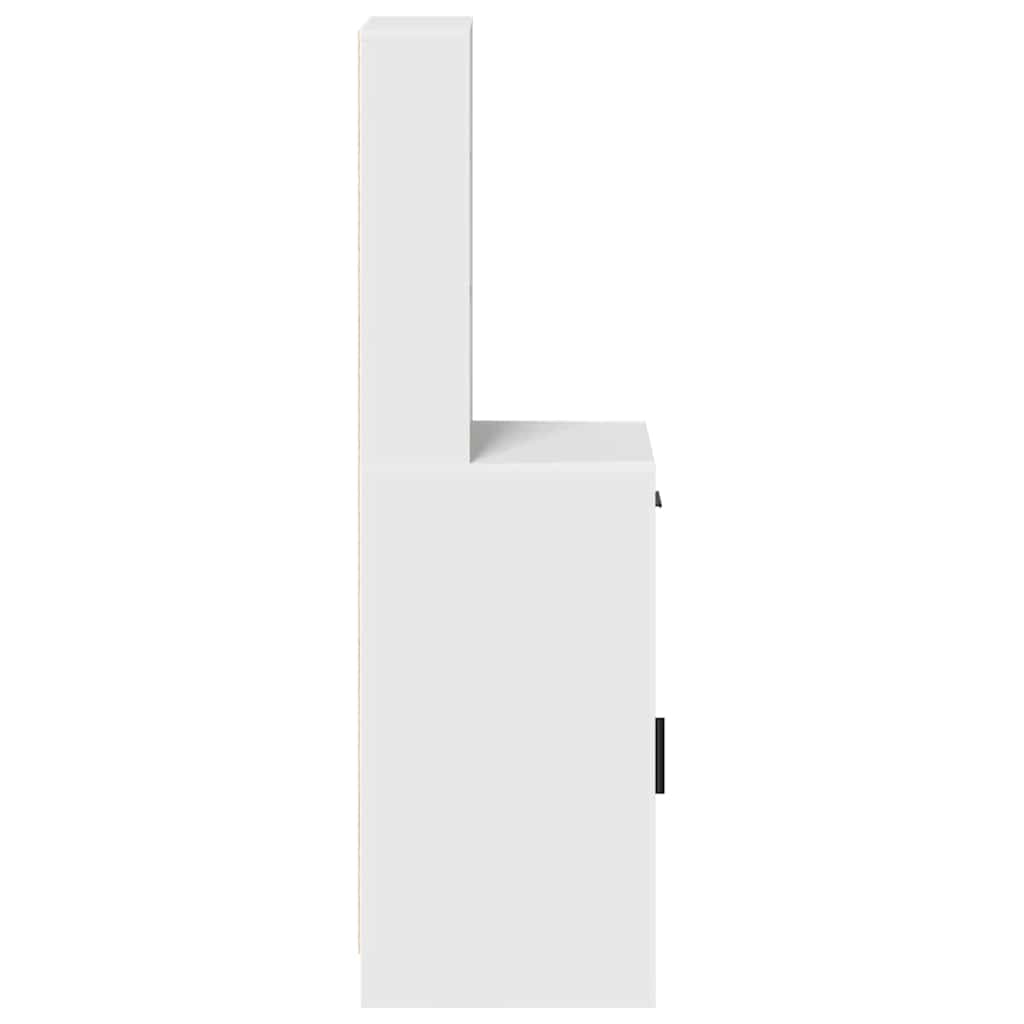 Highboard White 40 x 40.5 x 135 cm Engineered Wood