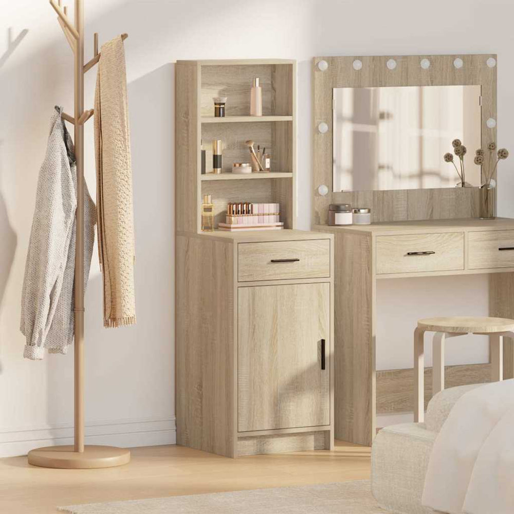Tall cabinet with drawers Sonoma oak 40 x 40.5 x 135 cm