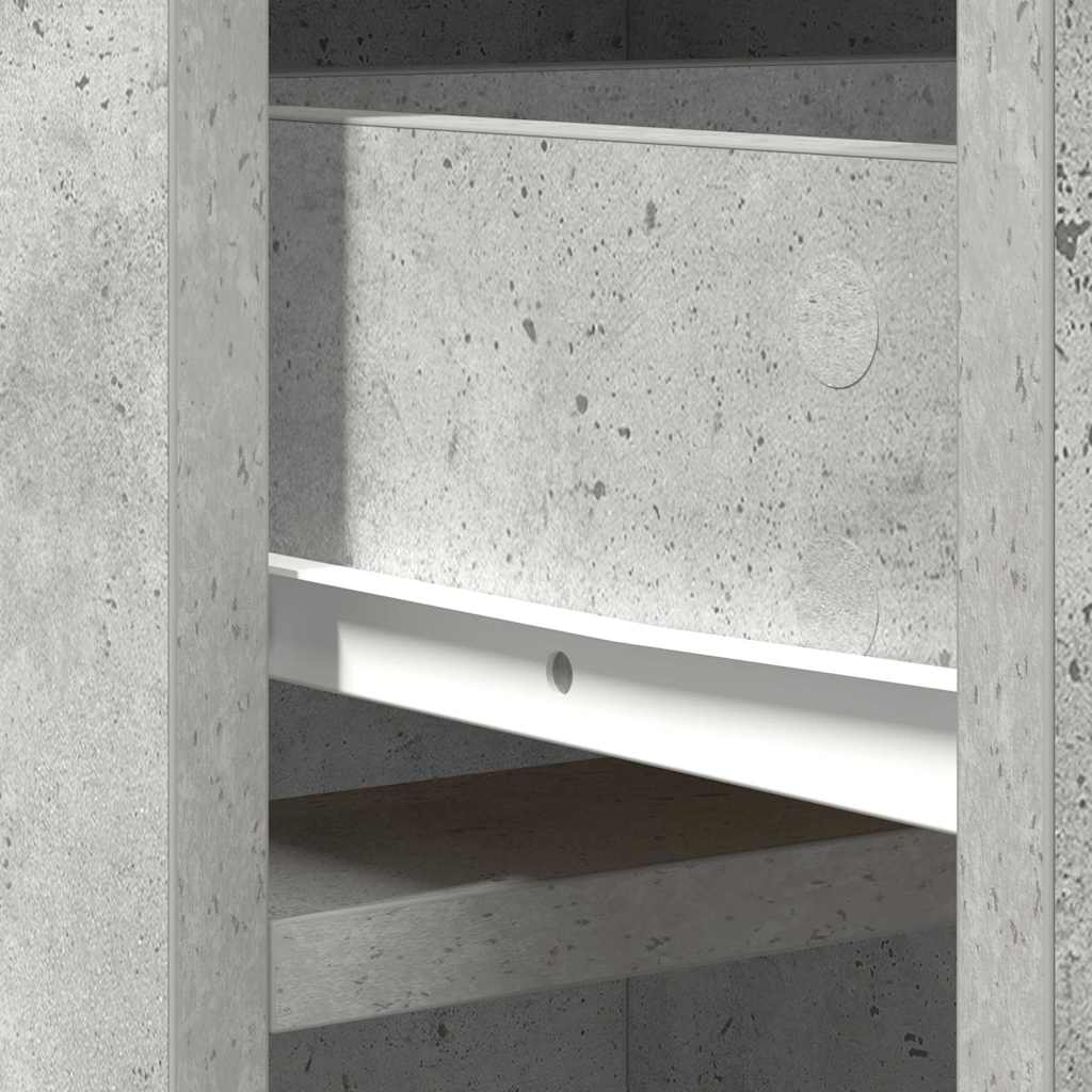 Highboard cabinet with a drawer Concrete grey 40 x 40.5 x 135 cm