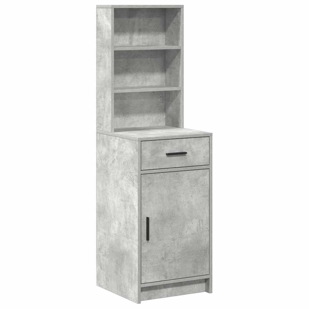 Highboard cabinet with a drawer Concrete grey 40 x 40.5 x 135 cm
