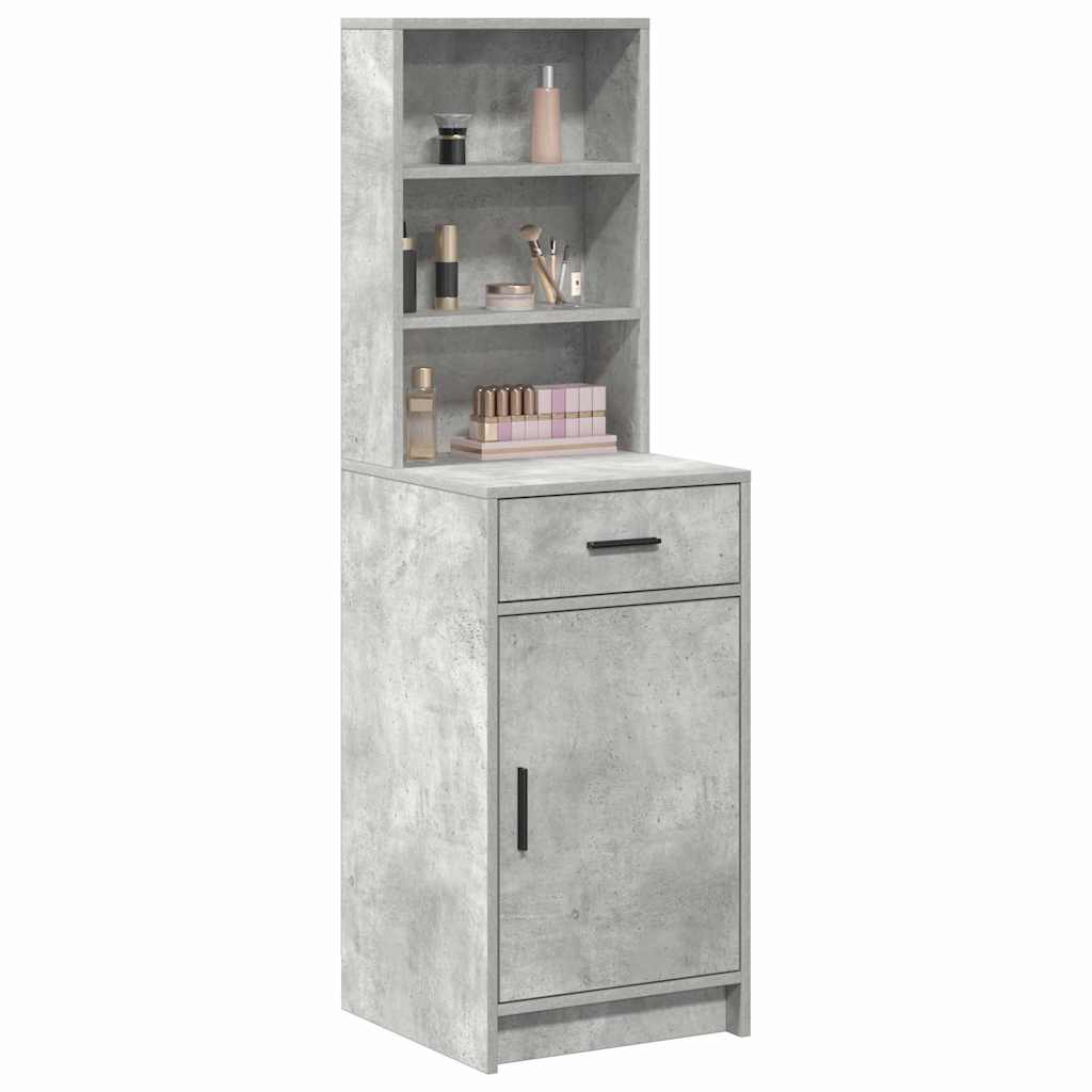 Highboard cabinet with a drawer Concrete grey 40 x 40.5 x 135 cm