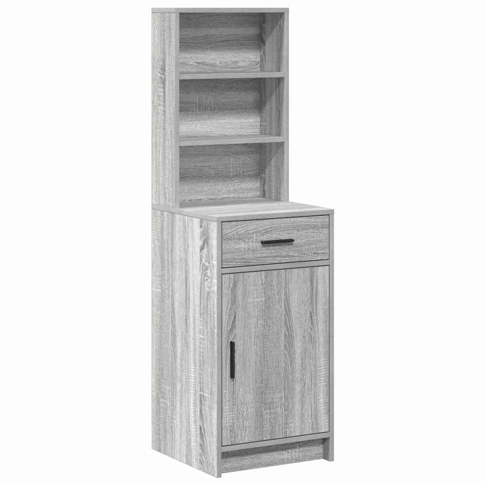 High cabinet with drawer Grey Sonoma 40 x 40.5 x 135 cm