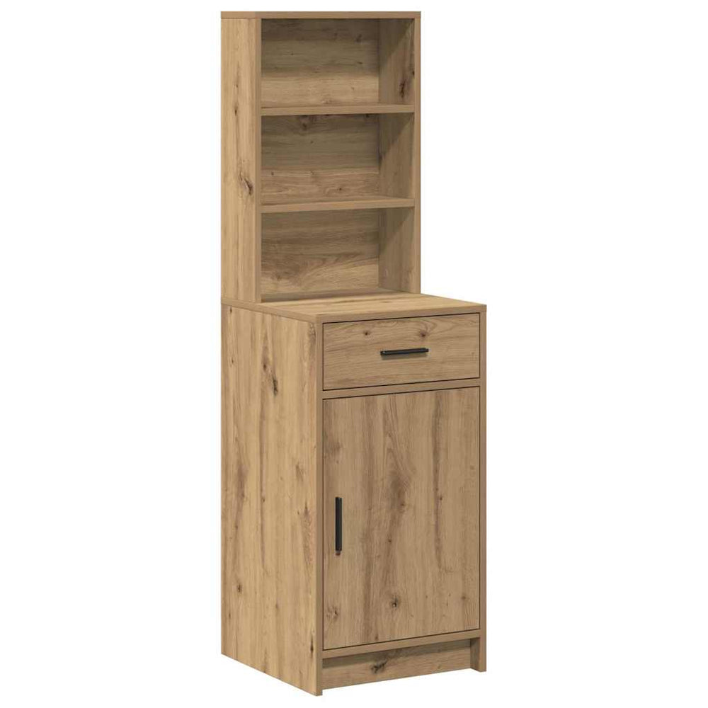 High cabinet with drawer Craftsman oak 41 x 40 x 135 cm