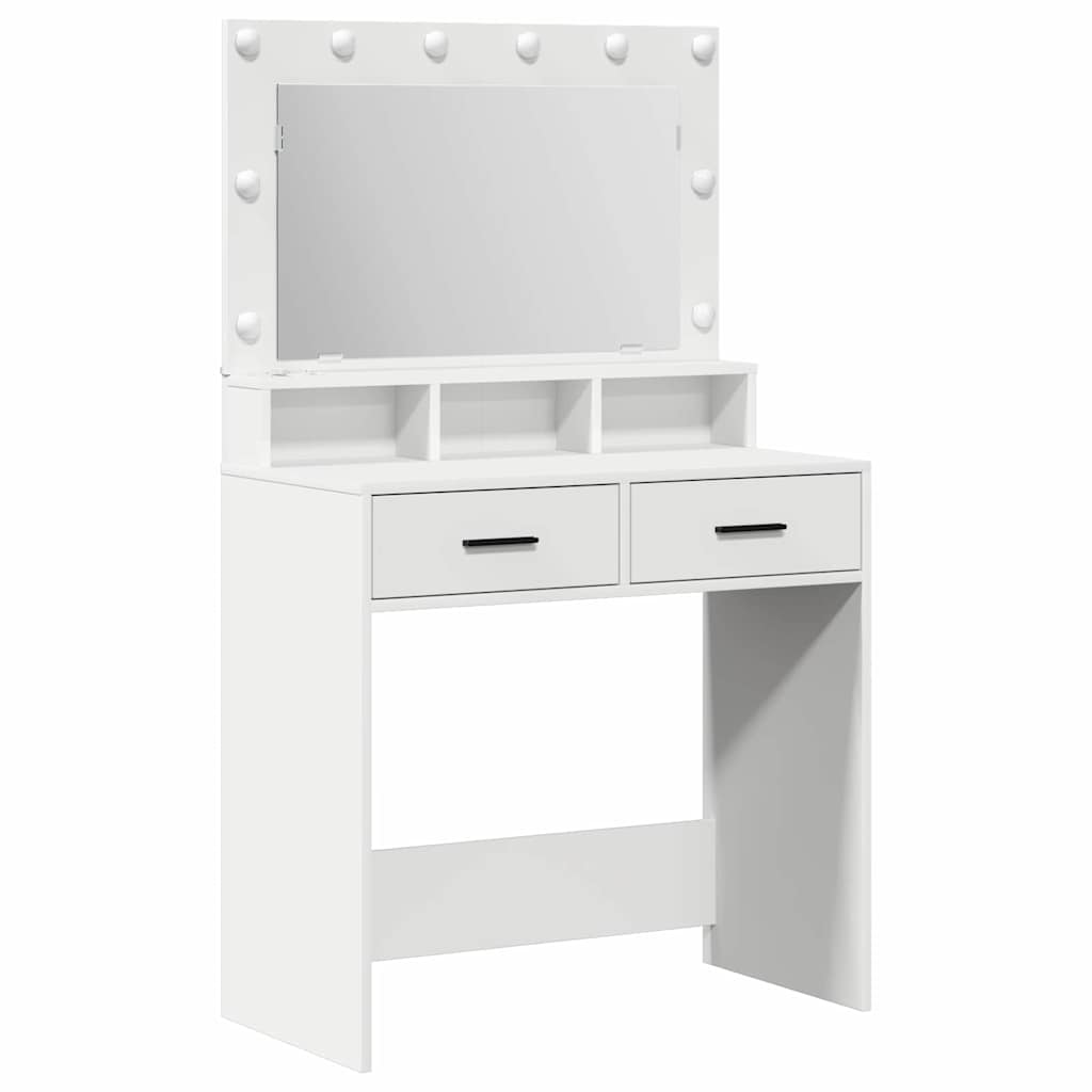 Makiažo stalas Balta 79 x 41 x 135 cm Apdirbta mediena