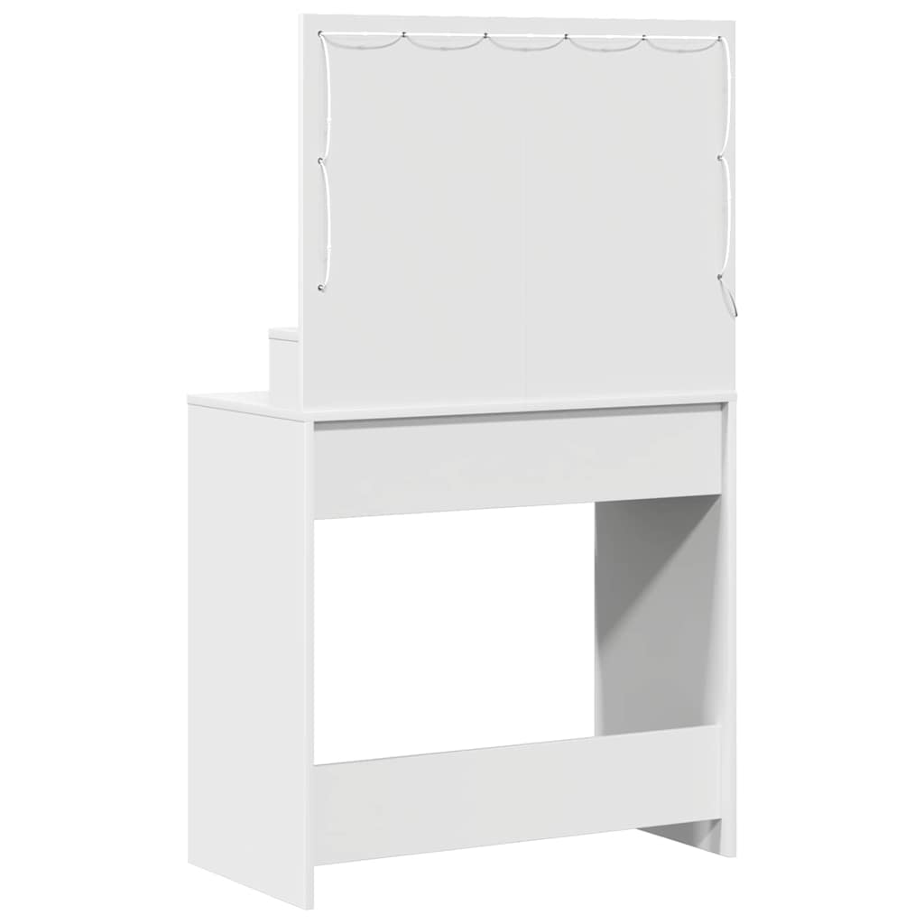 Makiažo stalas Balta 79 x 41 x 135 cm Apdirbta mediena