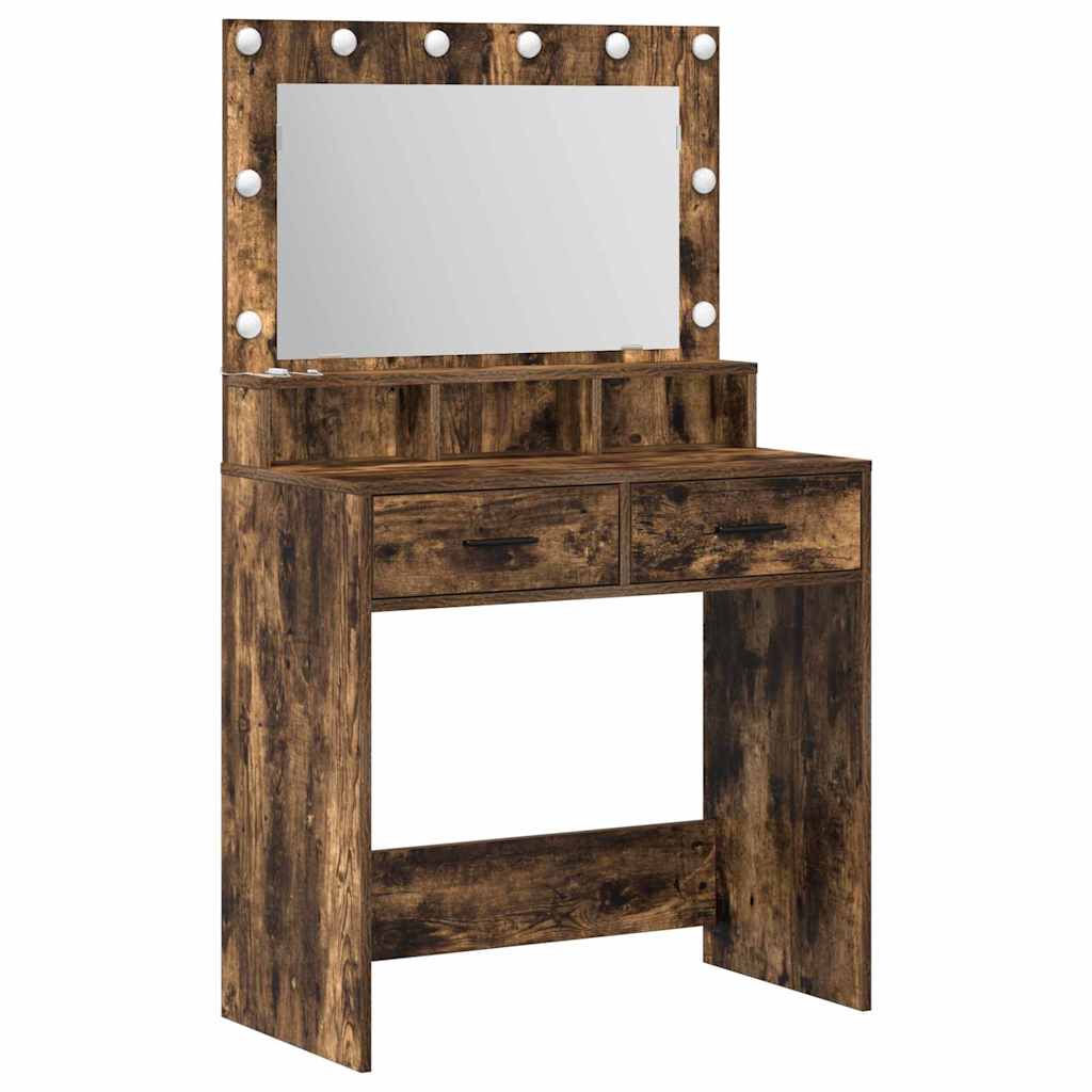 Makiažo stalas Rūkyta ąžuolas 79 x 41 x 135 cm Apdirbta mediena