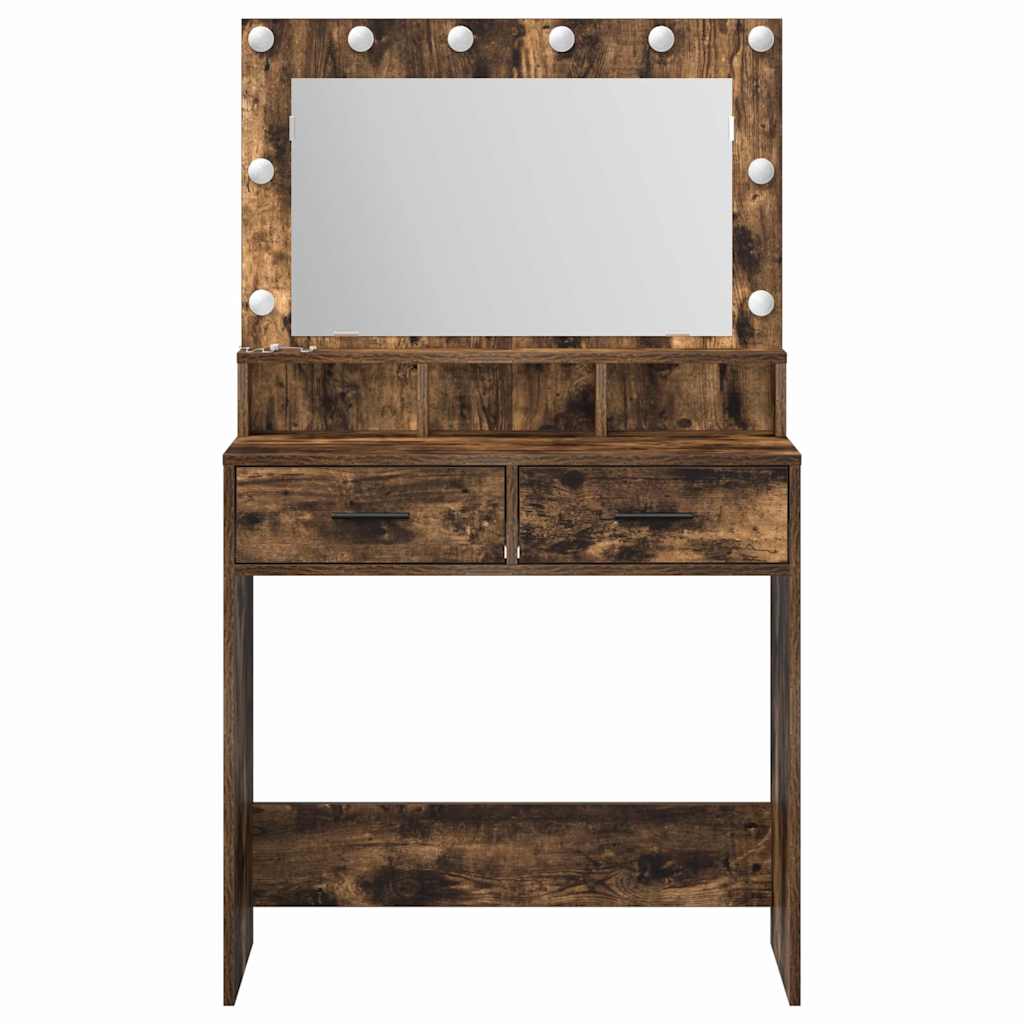 Makiažo stalas Rūkyta ąžuolas 79 x 41 x 135 cm Apdirbta mediena