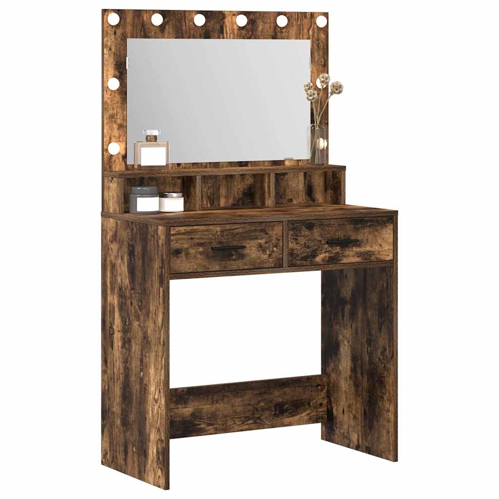 Makiažo stalas Rūkyta ąžuolas 79 x 41 x 135 cm Apdirbta mediena