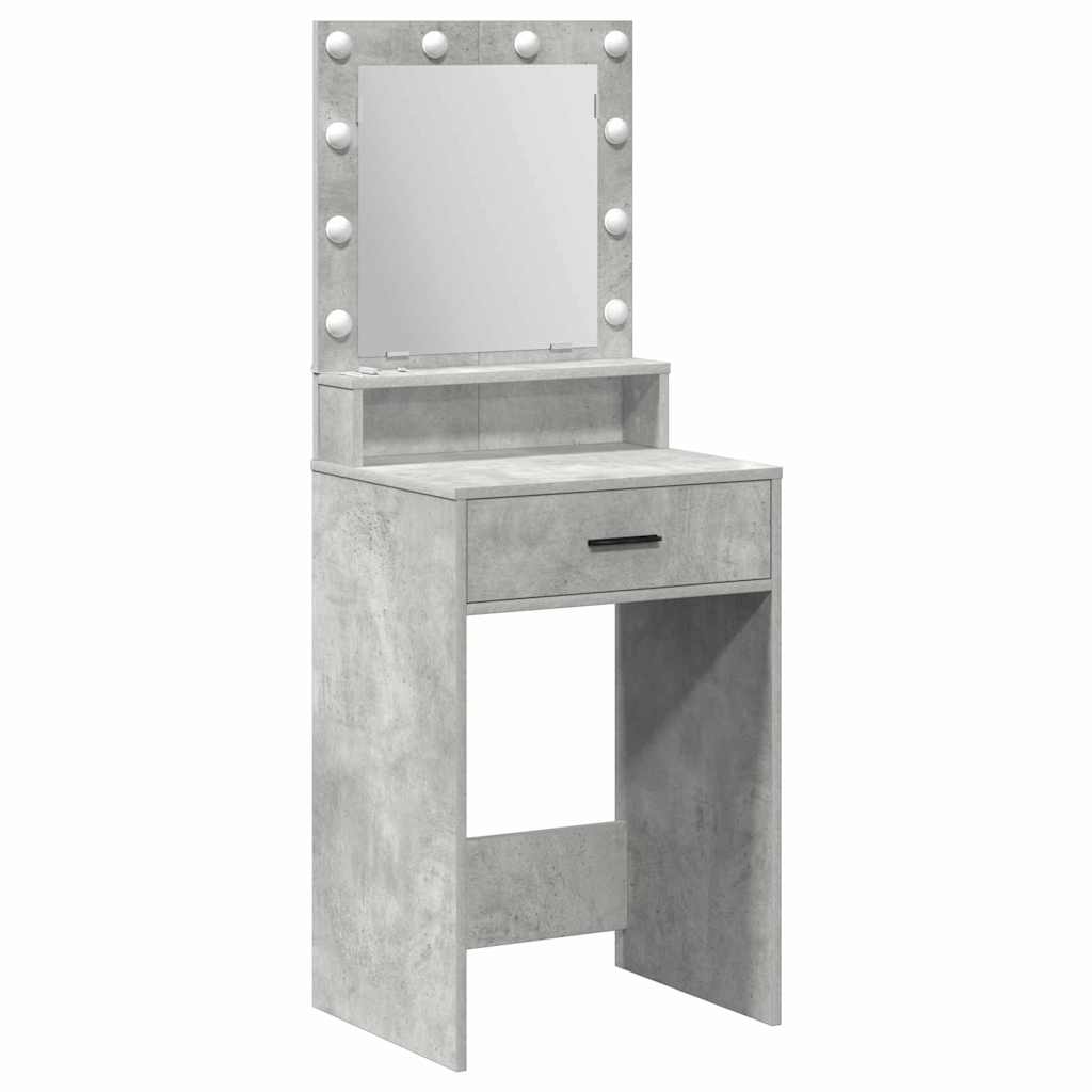 Makiažo stalas Betono pilka 50 x 41 x 135 cm Apdirbta mediena