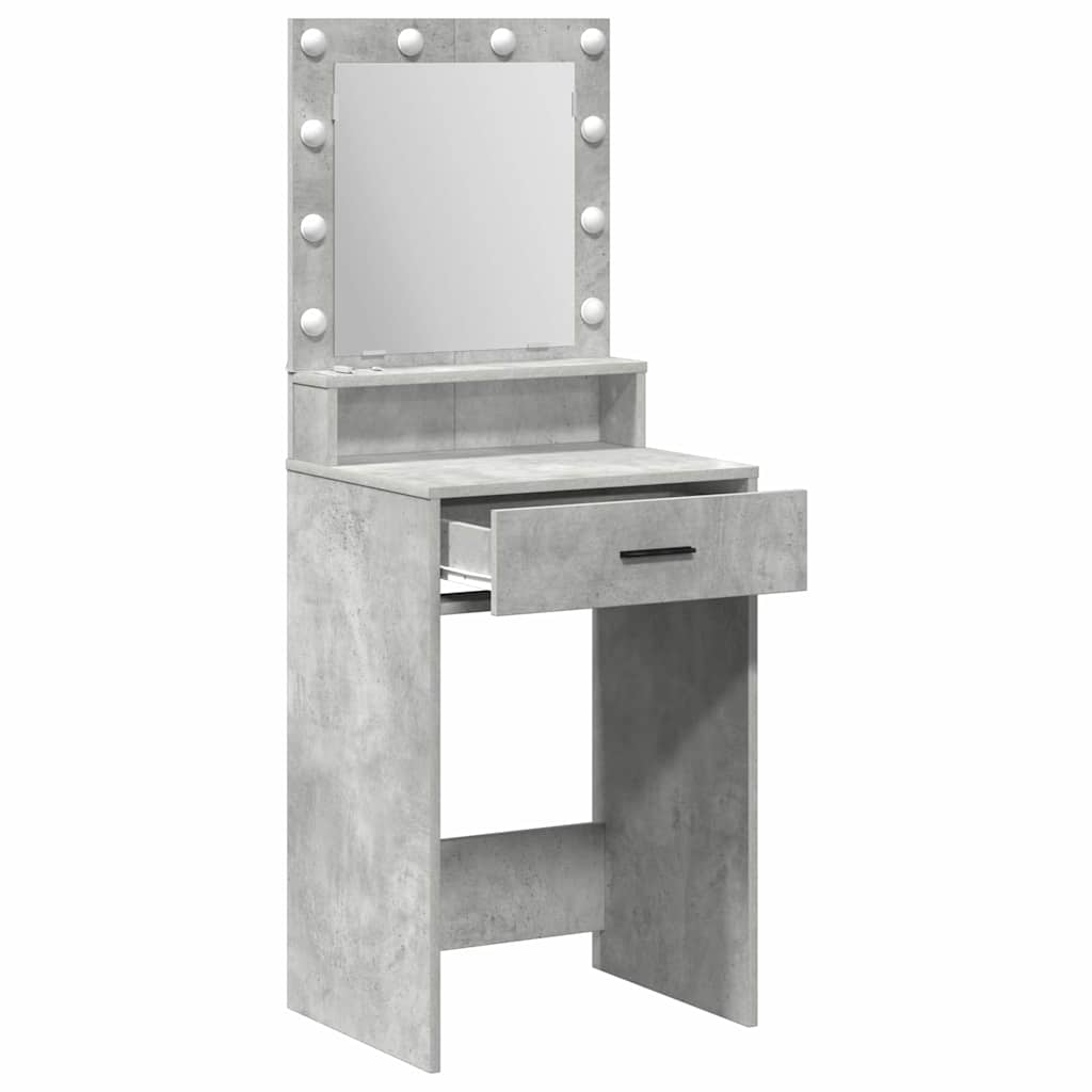 Makiažo stalas Betono pilka 50 x 41 x 135 cm Apdirbta mediena