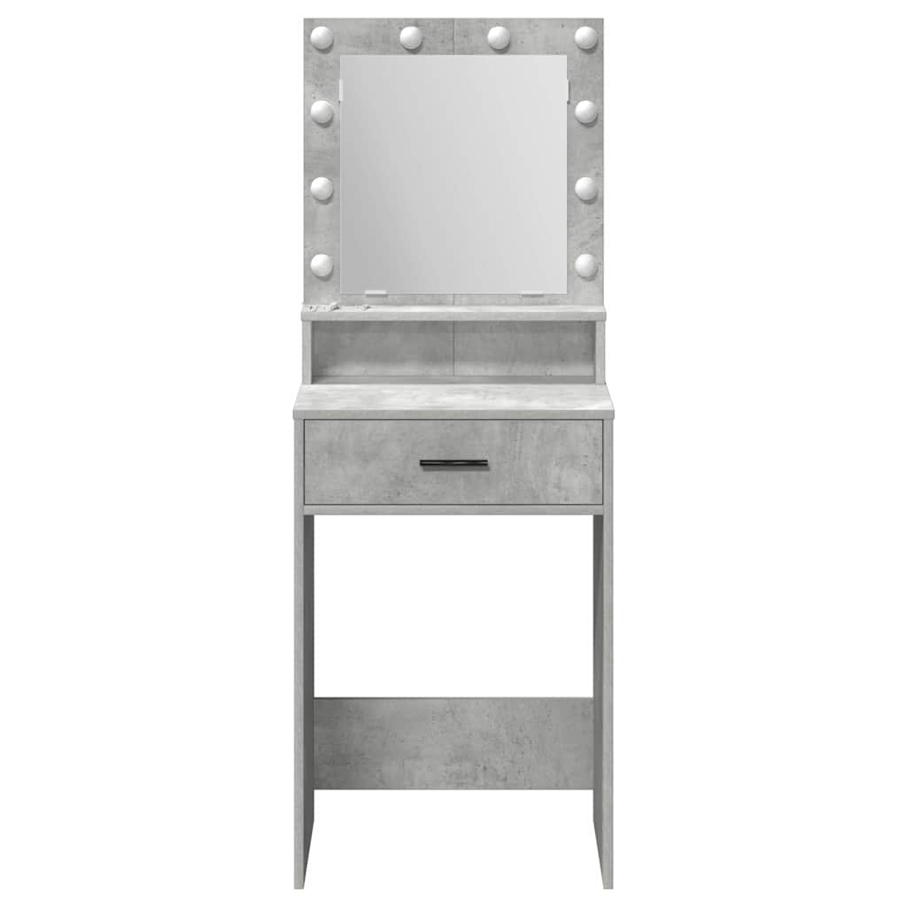 Makiažo stalas Betono pilka 50 x 41 x 135 cm Apdirbta mediena