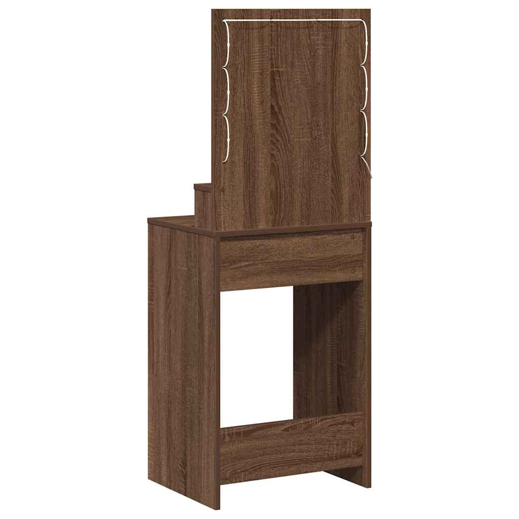 Dressing table Brown oak 50 x 41 x 135 cm Engineered wood